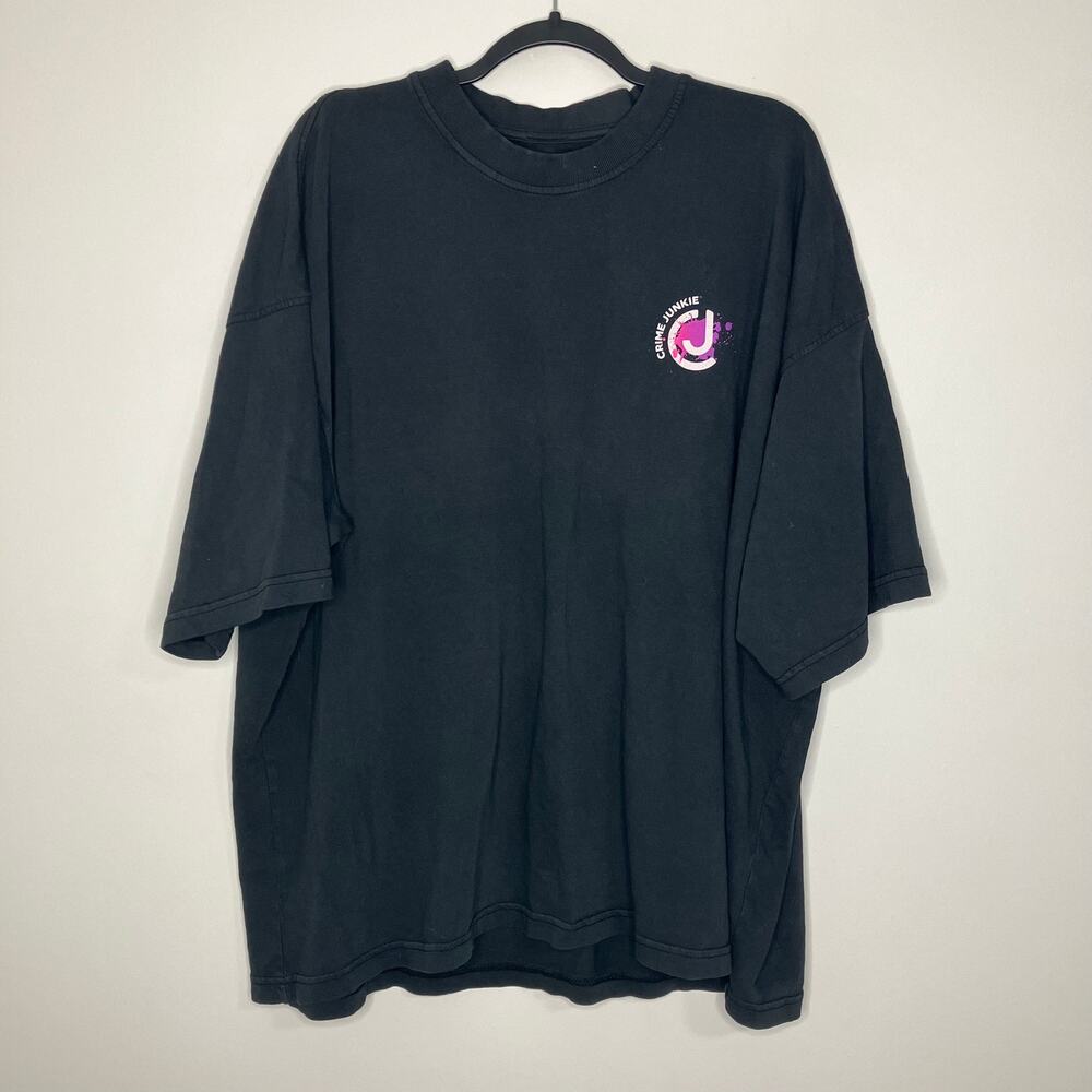 CRIME JUNKIE Podcast Life Rule #10 Tour Tee Shirt Short Sleeve 3X